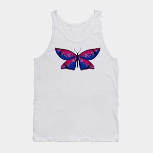 Fly With Pride: Bisexual Flag Butterfly Tank Top